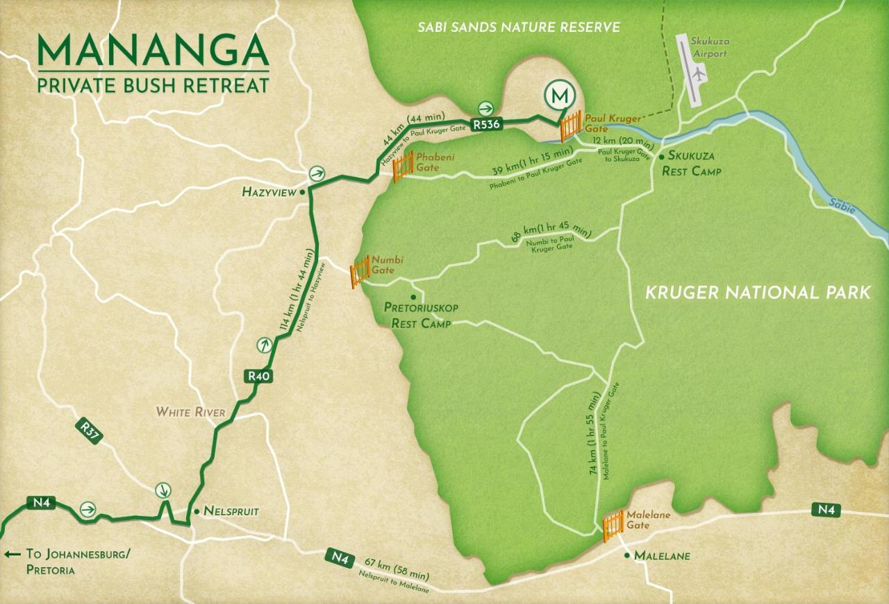 Отель Mananga Bush Camp Скукуза Экстерьер фото